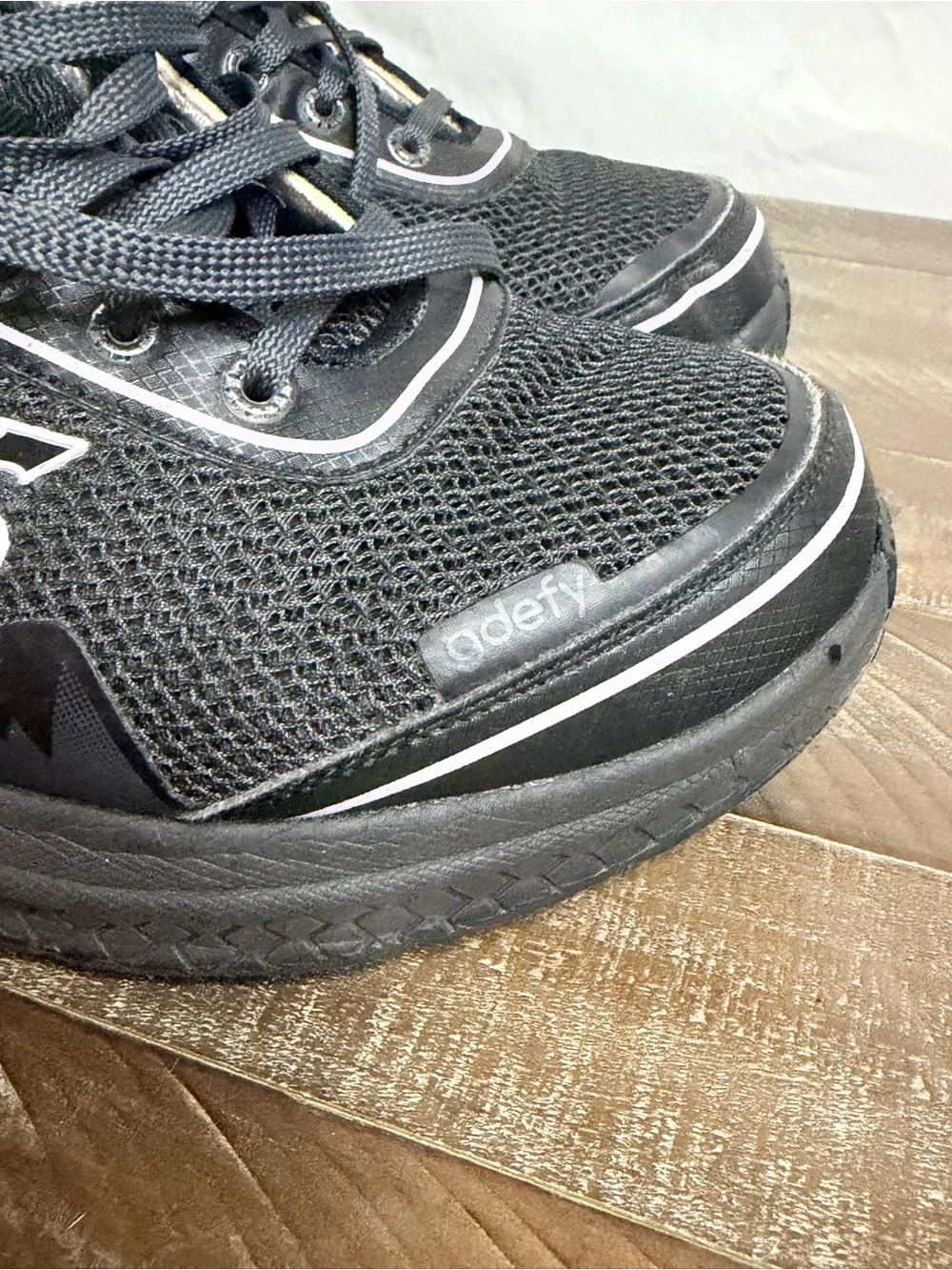 Women's Black Athletic Walking Shoes - Comfort and Support